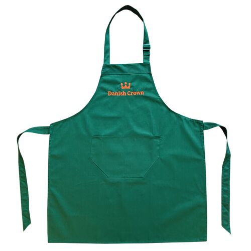 Chef's apron size: 75 x 100 cm, incl. red Danish Crown embroidery at front