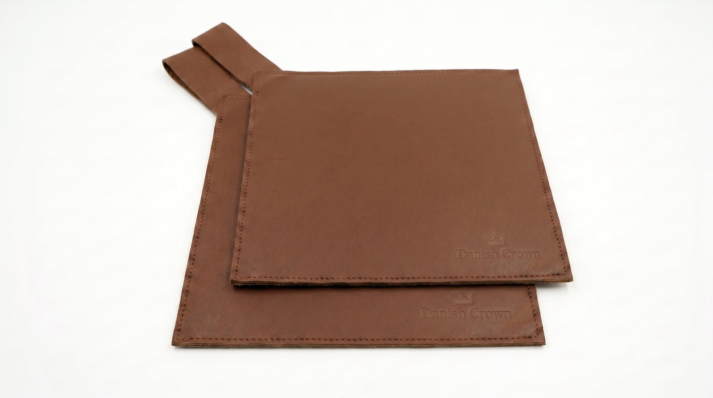 Leather Pot Holder by SPOOR. Sold in pairs of 2