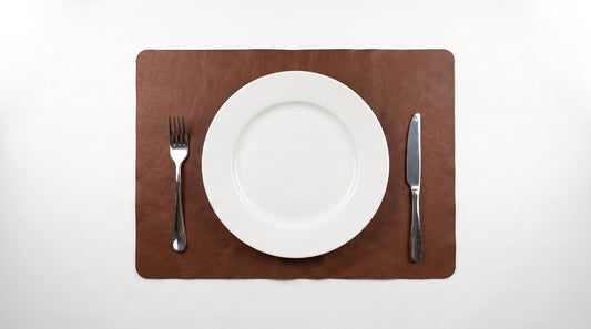 Leather Placemat by SPOOR. Sold in pairs of 2