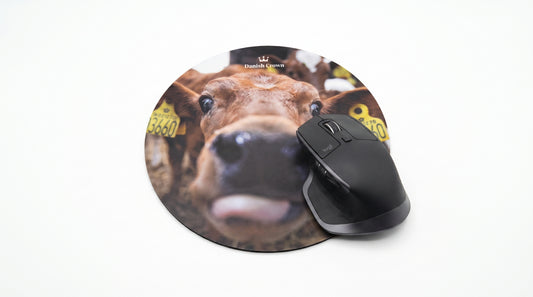 Cow Mouse Pad with Danish Crown logo