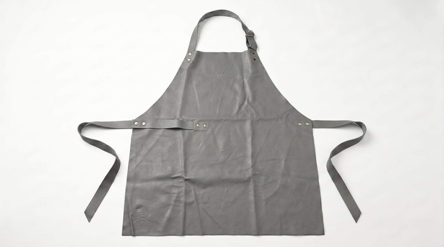 Leather Apron by SPOOR. Grey