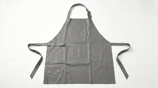 Leather Apron by SPOOR. Grey