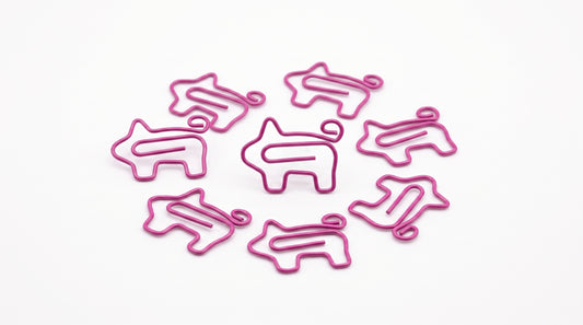 Paper Clips - Pig-Shaped. 100 pieces per pack