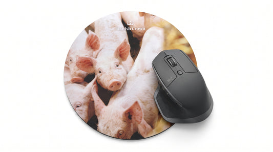 Pig Mouse Pad with Danish Crown logo